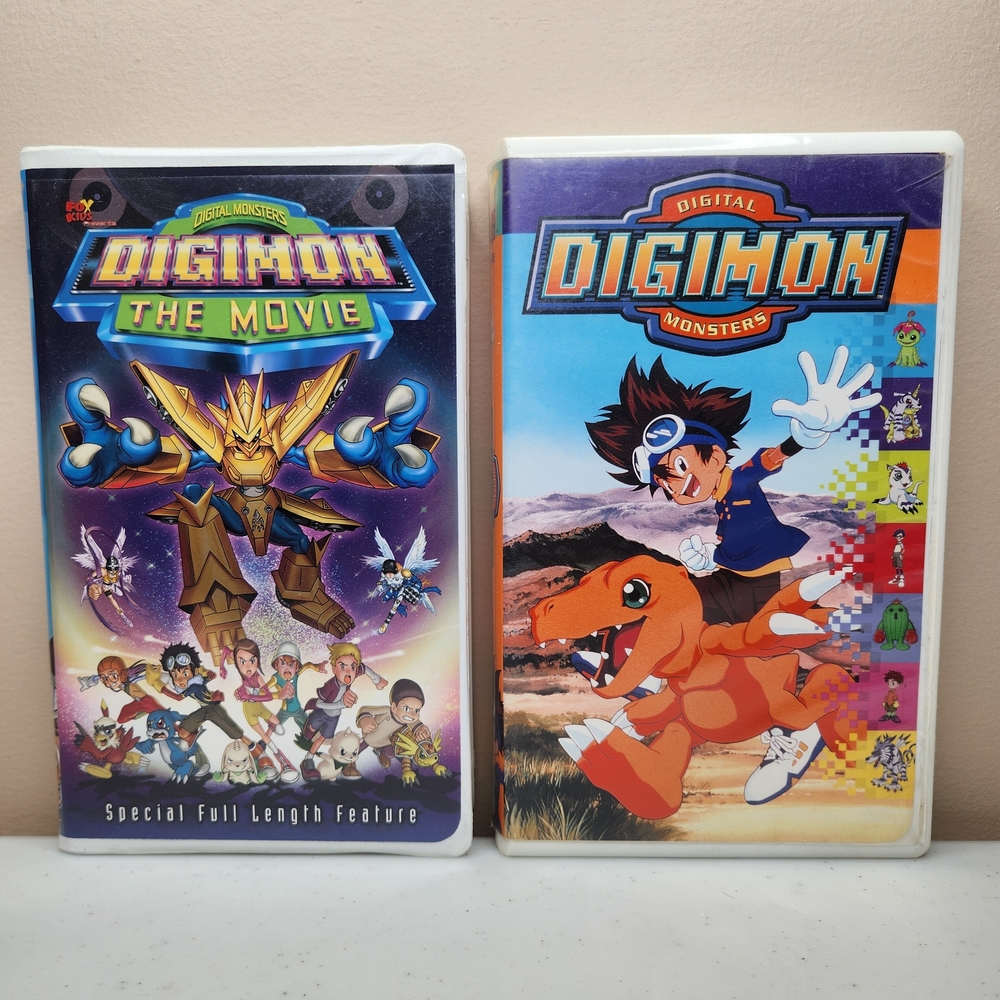 Digimon The Movie VHS Set